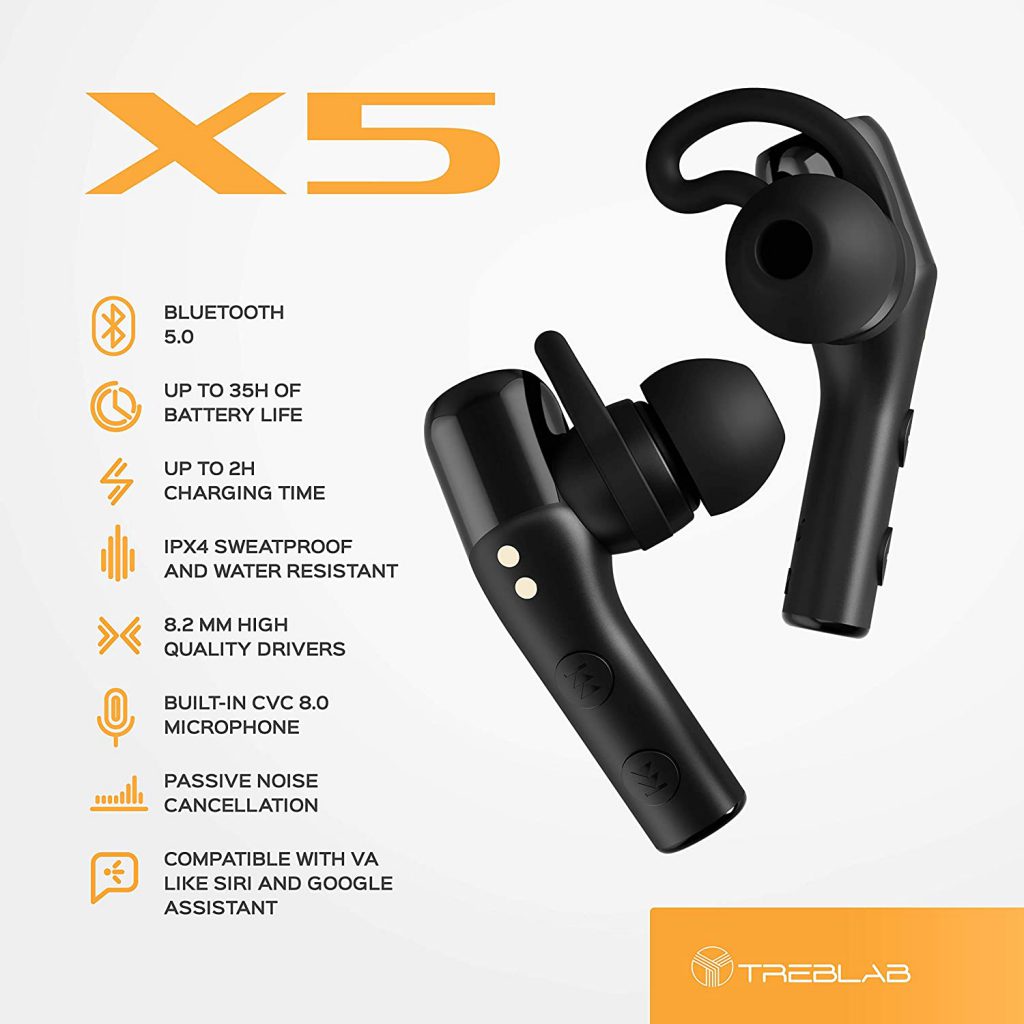 Treblab X5 - affordable true wireless earbuds