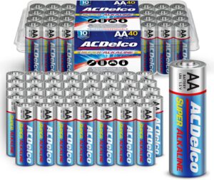 ACDelco 40-Count AA Batteries, Maximum Power Super Alkaline Battery