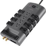 Belkin Surge Power Strip Protector - 8 Rotating & 4 Stationary AC Multiple Outlets