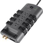 Belkin Surge power strip protector - 8 rotating & 4 stationary AC outlets