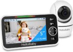 HelloBaby Monitor  5''Display Pan-Tilt-Zoom Video Baby Monitor with Camera and Audio