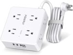 POWRUI Surge Protector Power Strip - 8 outlets + 4 USB