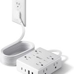 Superdanny Flat Plug Surge Protector Power Strip