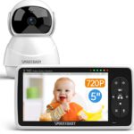 UKSUP Baby Monitor - 720P 5-inch HD Display Video Baby Monitor with Camera and Audio