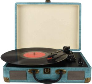 Kedok Vinyl Record Player 3 Speed Wireless Turntable with Built-in Speakers - Turntable & Record Player Best-Selling