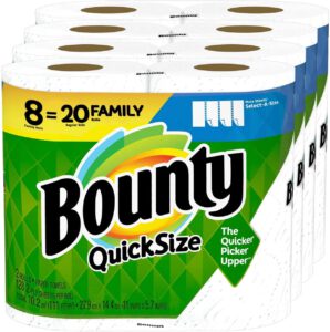 Bounty Quick Size Paper Towels 4 Packs of Family Rolls