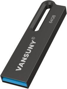 Vansuny 64GB Flash Drive Metal Waterproof USB Drive