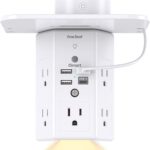 One Beat Multi Plug Outlets Wall Outlet Extender with Night Light