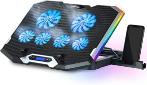 TopMate C11 Laptop Cooling Pad RGB Gaming Notebook Cooler