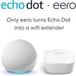 All-New Echo Dot (5th Gen) Glacier White with eero Mesh Wifi Router