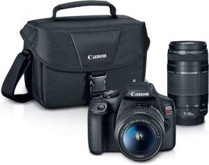 Canon EOS Rebel T7 DSLR Camera - 2 Lens Kit with EF18-55mm