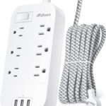 Mifaso Power Strip - 6 Outlets with 3 USB Ports