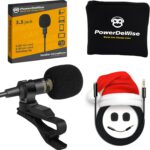 PowerDeWise Professional Grade Lavalier Clip On Microphone