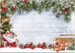 Dudaacvt 7X5FT Christmas Photography Backdrop Xmas Tree Snow Gift -