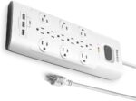 Huntkey Surge Protector Power Strip 12 AC outlets + 3 USB