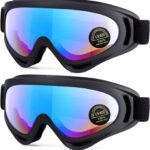 MAMBAOUT 2-Pack Snow Ski Goggles
