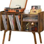 Lerliuo Record Player Stand with 4 Cabinet