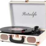 Regrolife Vinyl Record Player with Suitcase