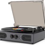TANLANIN TE-2030 Portable Bluetooth Record Player Turntable for Vinyl Records