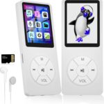 Xidehuy MP3 Player with 32GB TF Card, white