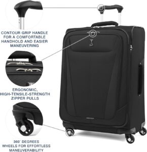 Travelpro Maxlite 5 Softside Expandable Luggage with 4 Spinner Wheels