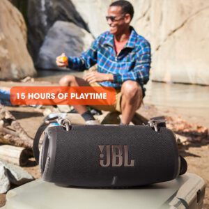 JBL Xtreme 3 15 hours of palytime and powerbank PartyBoost for multi-speaker pairing