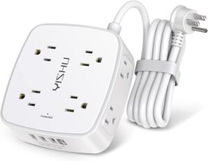 YISHU Power Strip Surge Protector review