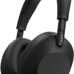 Sony WH-1000XM6 wireless noise cancelling headphones – black color front view